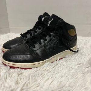 Jordan 1 retro 97 black white gym red sz 5.5y